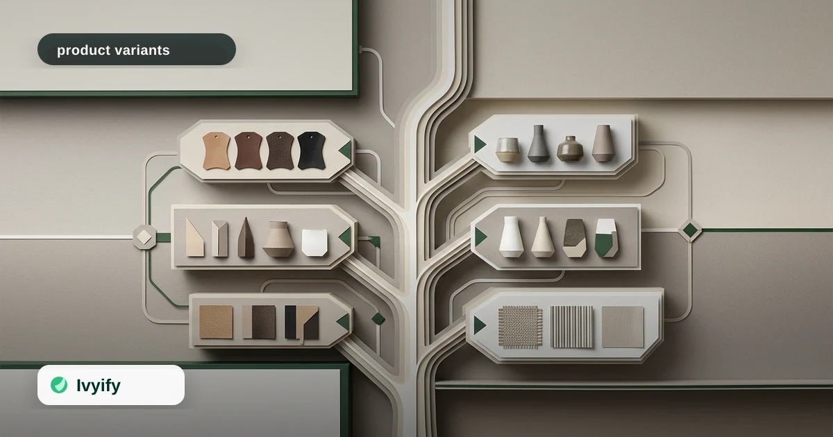 Editorial ecommerce illustration for How to Design an Ecommerce Product Variant Content Strategy for Complex Catalogs