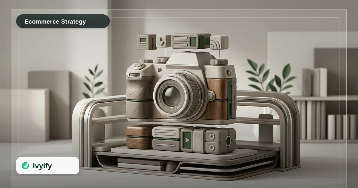 Editorial ecommerce illustration for How to Build a Modular Product Content Framework for Scalable Ecommerce Operations