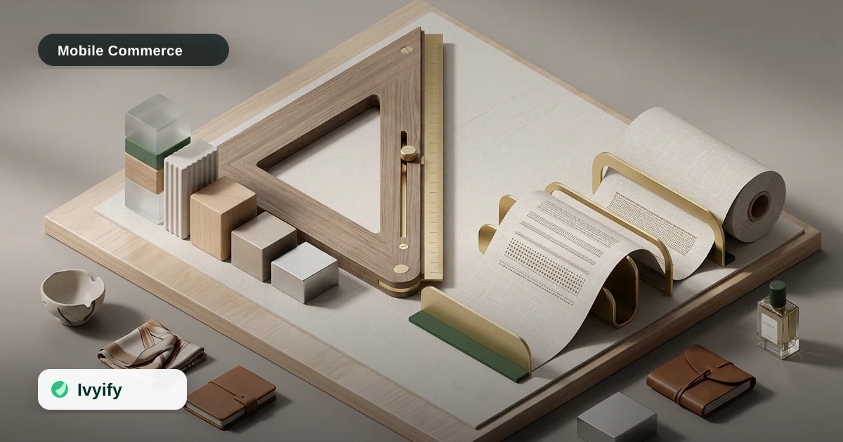Editorial ecommerce illustration for How to Build an Ecommerce Content Readability Framework for Mobile-First Shoppers