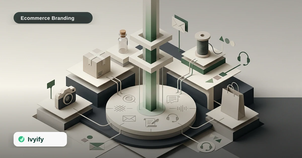 Editorial ecommerce illustration for How to Build an Ecommerce Brand Voice Matrix for Multi-Channel Consistency
