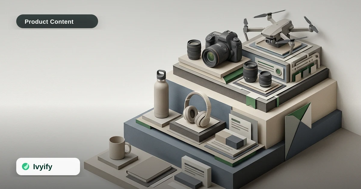 Editorial ecommerce illustration for How to Build a Tiered Product Content Strategy Based on Purchase Complexity
